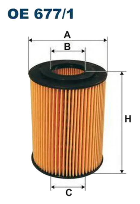 Масляный фильтр Filtron OE677/1 (вставка)
